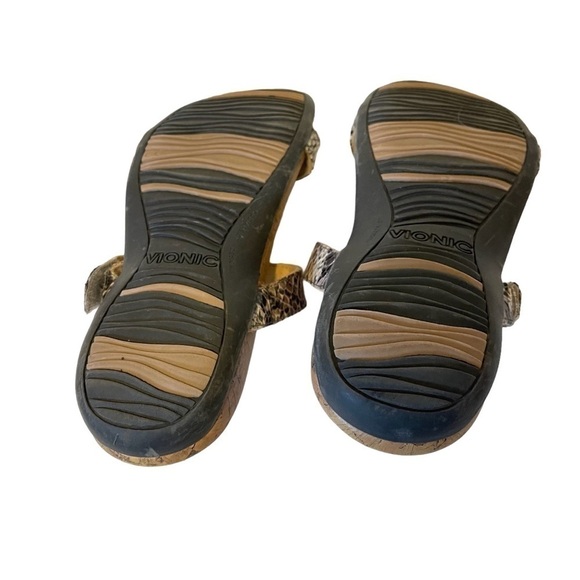 Women’s VIONIC Viviana Jeweled Snakeskin Sandals Shoes - Picture 5 of 5